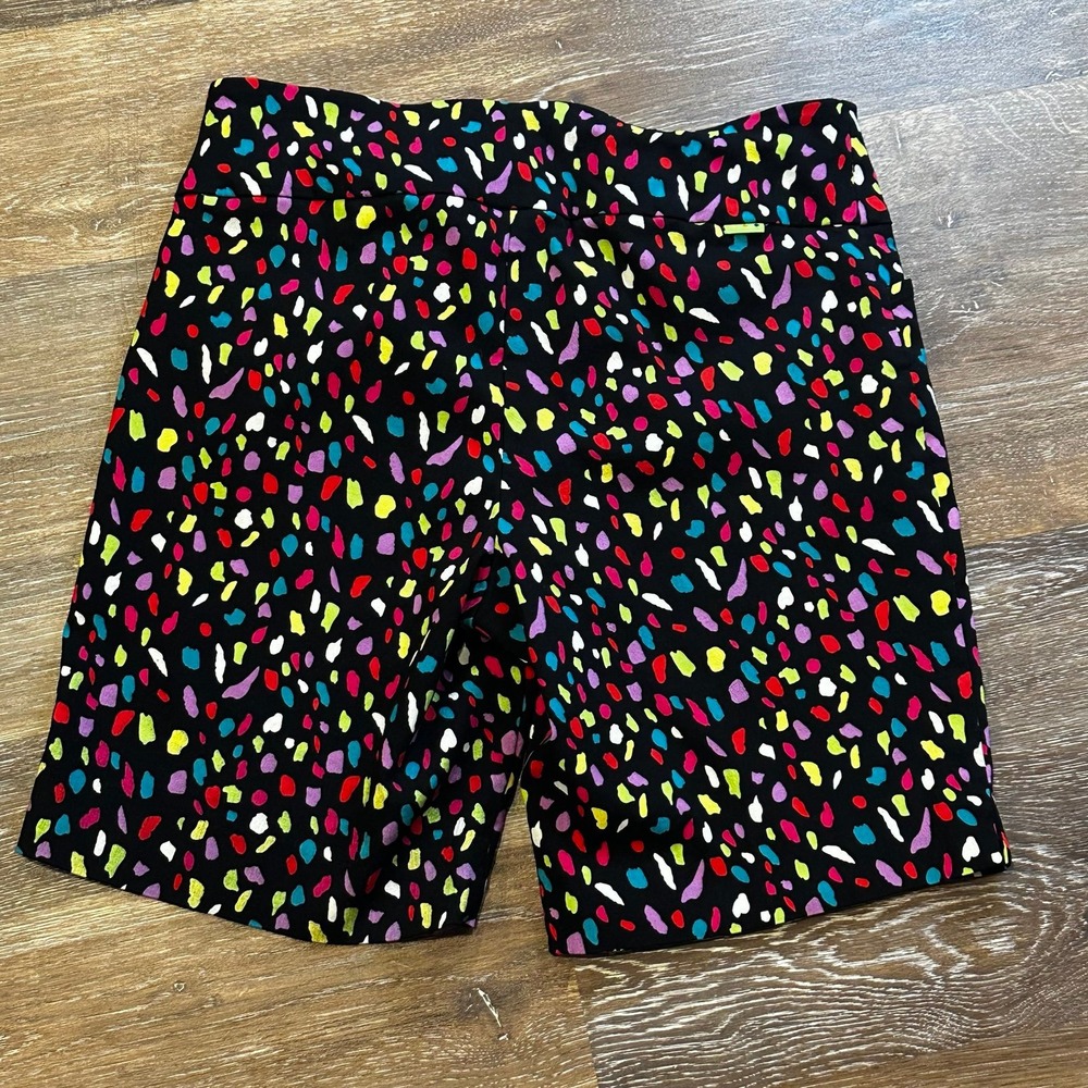 Swing Arm Golf Shorts sz6 pickleball tennis resort wear Confetti Print